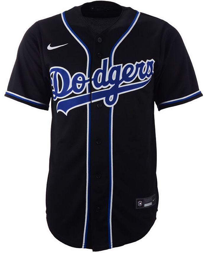 Men's Los Angeles Dodgers Nike Black/White Official Replica Jersey