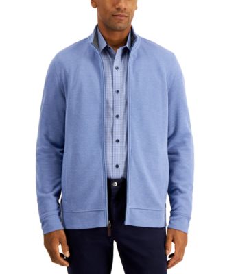 Tasso Elba Men's Birdseye Full-zip 