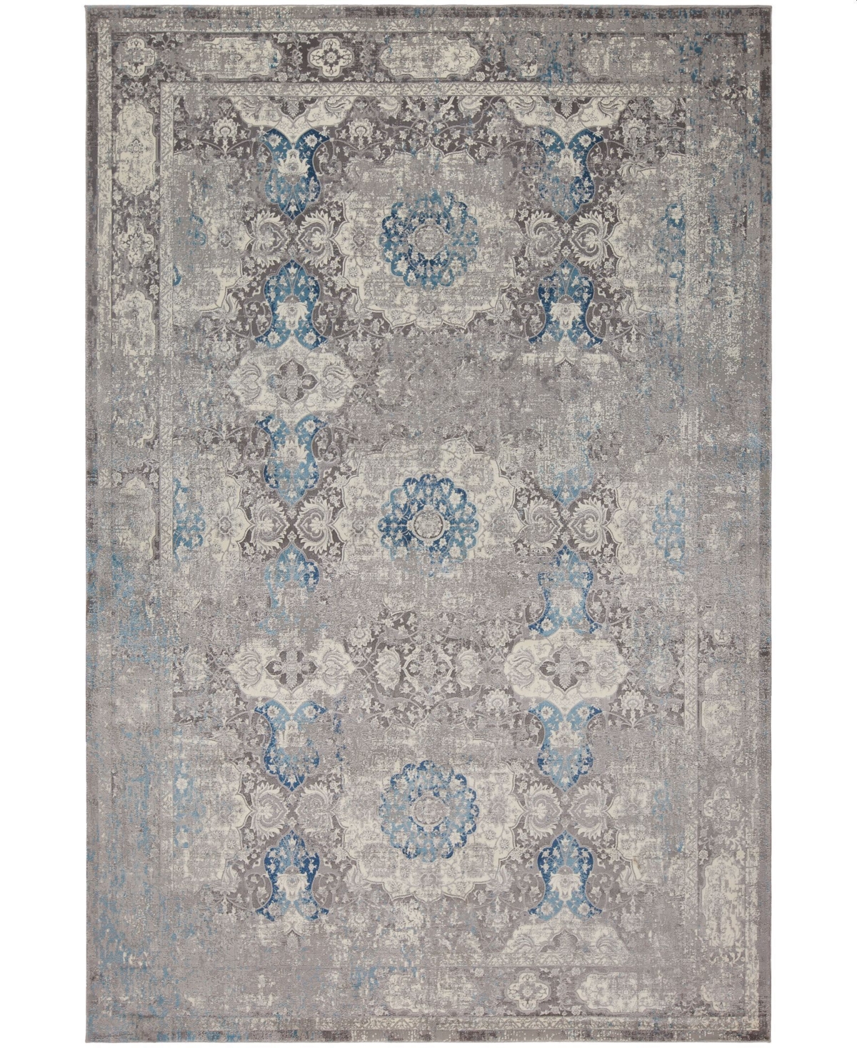 Sunbrella Classic Sc-01 Cream/Mist 9' x 12' Area Rug - Cream/Mist