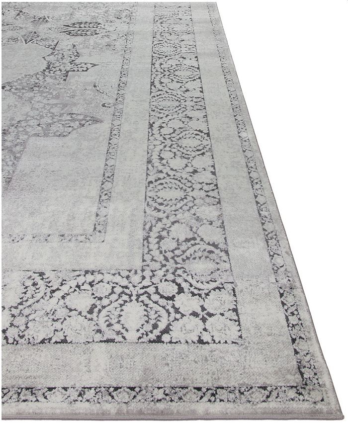 Sunbrella Classic SC02 Gray/Onyx 8' x 10' Area Rug Macy's