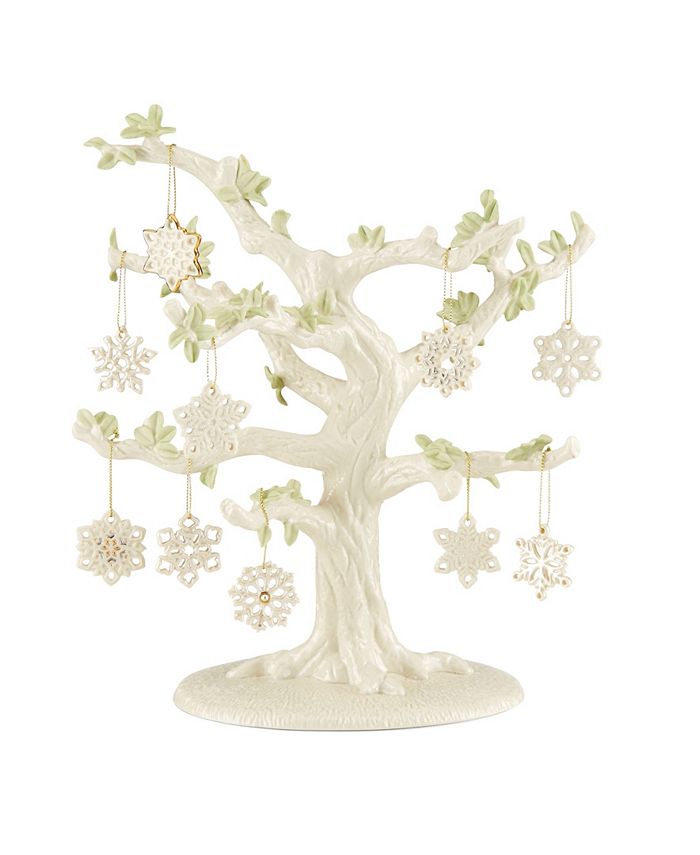 Lenox Snowflake 10 Piece Ornament & Tree Set Macy's