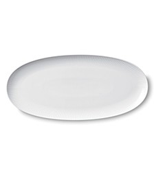 Fluted Long Oval Dish
