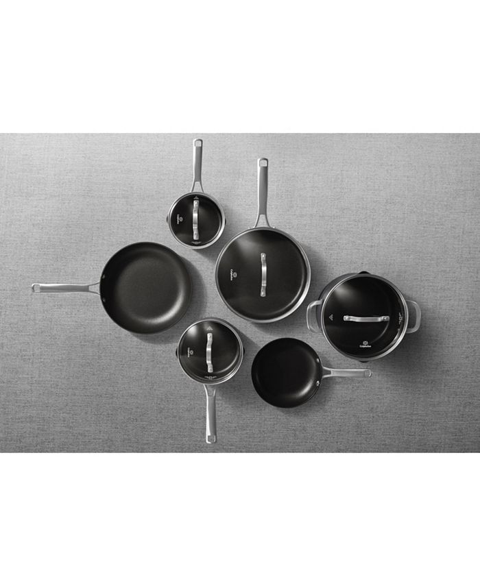 Calphalon Classic 12-Piece Hard-Anodized Aluminum Nonstick Cookware Set in  Black 1943337 - The Home Depot