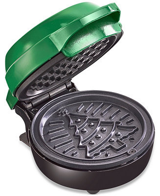 Bella Mini Waffle Maker, Christmas Tree Green - Macy's