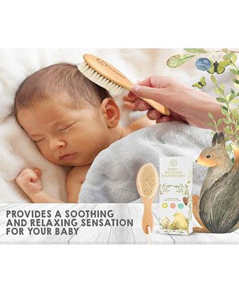 KeaBabies - Baby Hair Brush and Comb Set for Newborn