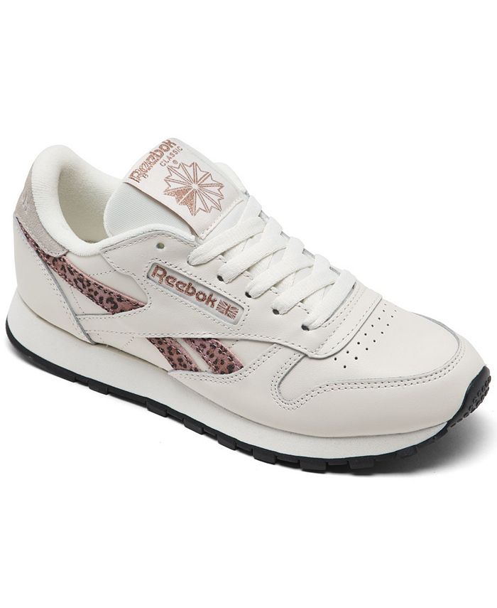 toca el piano Predecesor política Reebok Women's Classic Leather Leopard Casual Sneakers from Finish Line -  Macy's