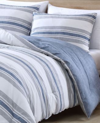 Bay Shore Reversible 3-Pc. Comforter Set, Full/Queen