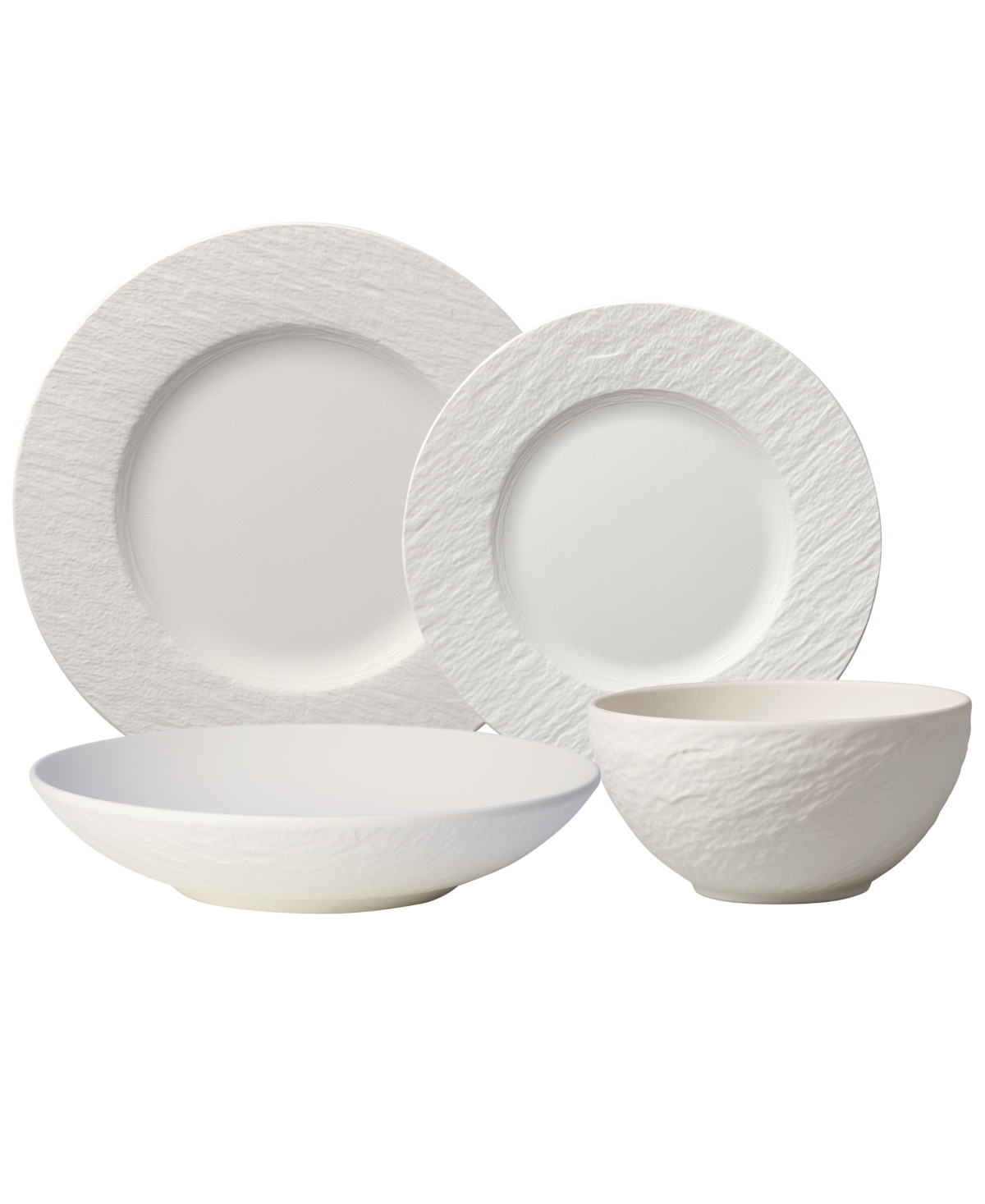 Manufacture Rock Blanc 4 Piece Place Setting - White