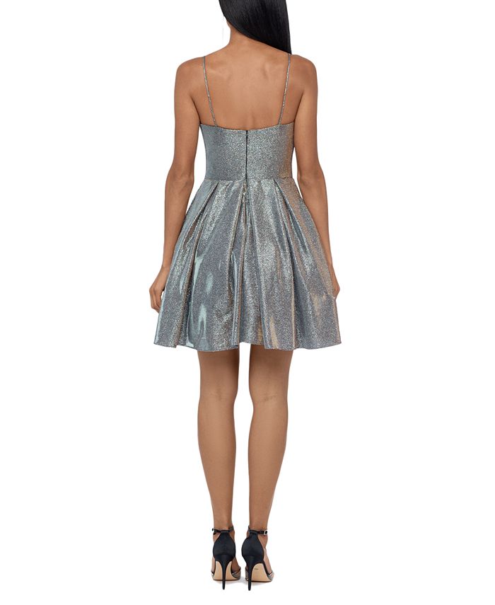 Betsy & Adam Women's Galaxy Fit & Flare Party Dress Blue Size 0