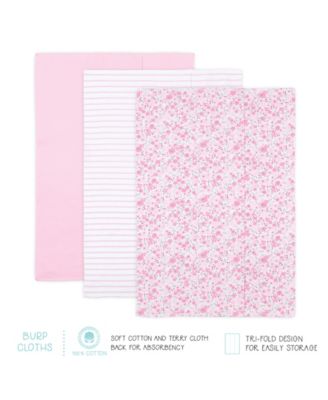 Baby Girls Newborn Layette Gift Set for Girls, Shower Gift Essentials, Pink, White