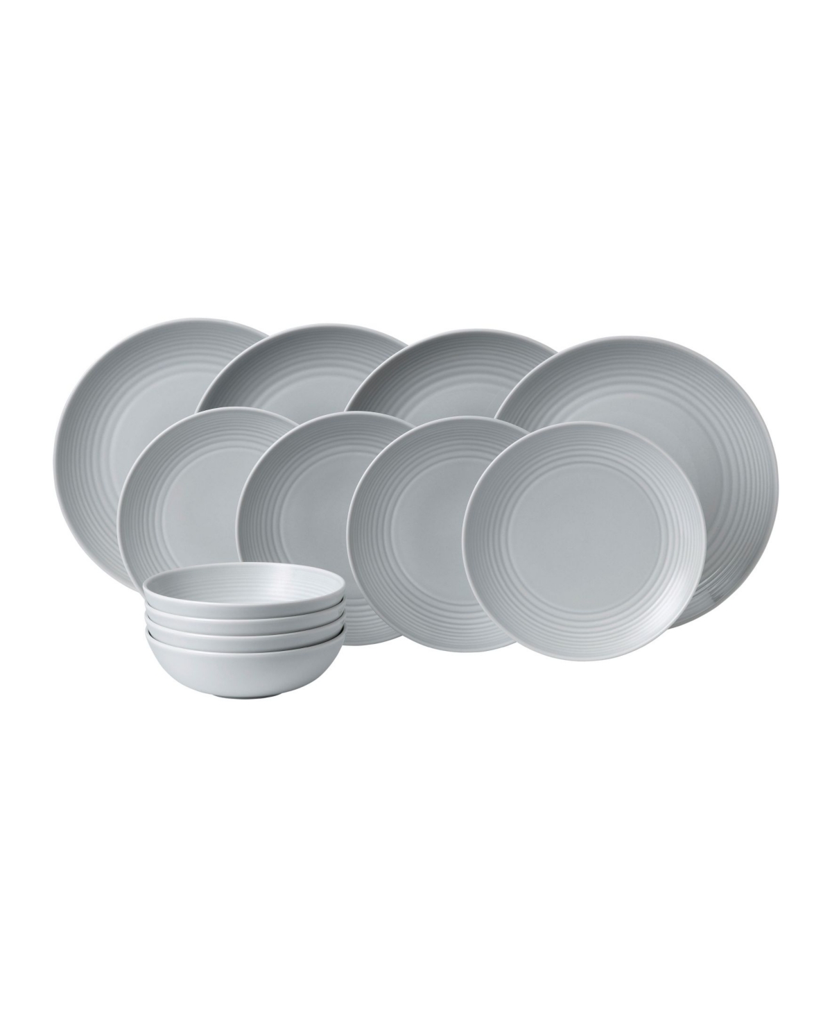 Exclusively for Gordon Ramsay Maze 12-Piece Dinner Set - Gray