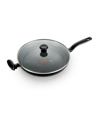 T-Fal - Nonstick 13.25" Family Fry Pan with lid
