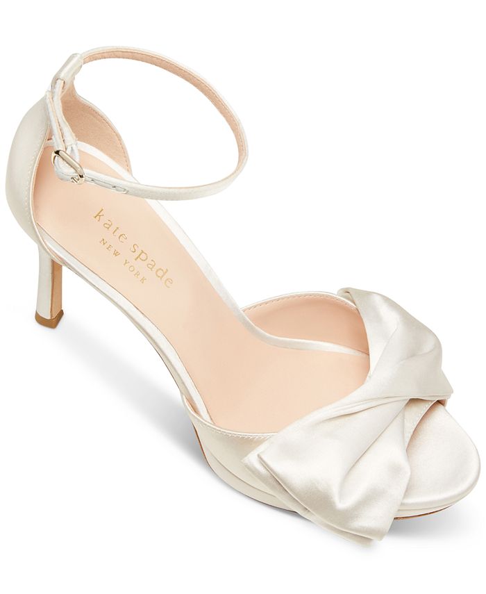 kate spade new york Women's Bridal Satin Evening Dress Heels & Reviews -  Sandals - Shoes - Macy's