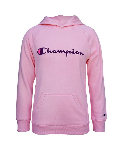 Champion Big Girls Embroidered Champion Raglan Hoodie Reviews Sweaters Kids Macy S