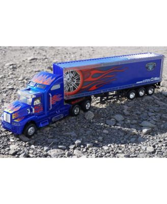 Extra Large RC Tractor Trailer with Steering Wheel Remote Toy