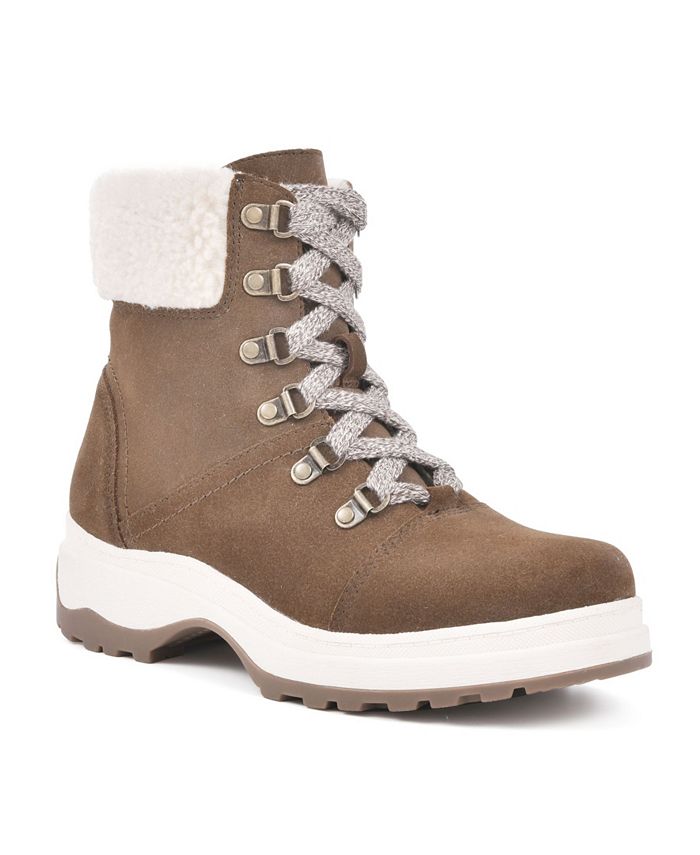 White Mountain Bravo Lace Up Booties Macy s