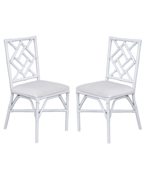Safavieh Bhumi Accent Chair, Set Of 2 In White