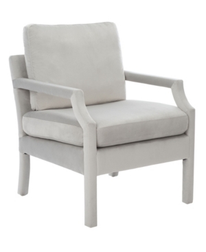 Shop Safavieh Genoa Arm Chair In Light Gray