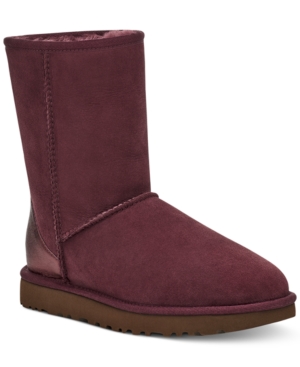 image of Ugg Women-s Classic Short Ii Metallic-Trim Booties