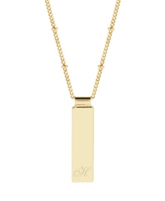 Maisie Initial Gold-Plated Pendant Necklace