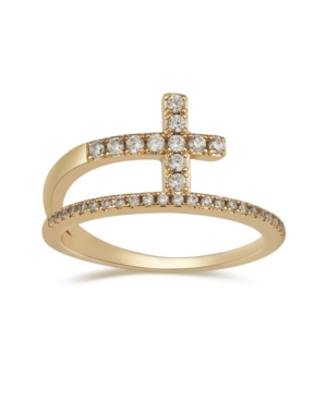 image of Unwritten Crystal Cross Bypass Ring