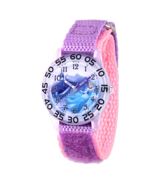 Ewatchfactory Kids' Disney Princess Cinderella Girls' Clear Plastic Watch 32mm In Purple