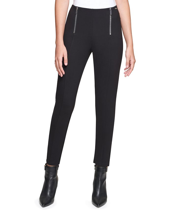 Calvin klein leggings with on sale zipper