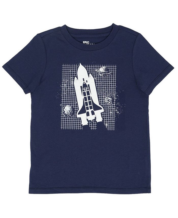 Epic Threads Toddler Boys Short Sleeve Space Ship Graphic T-Shirt ...