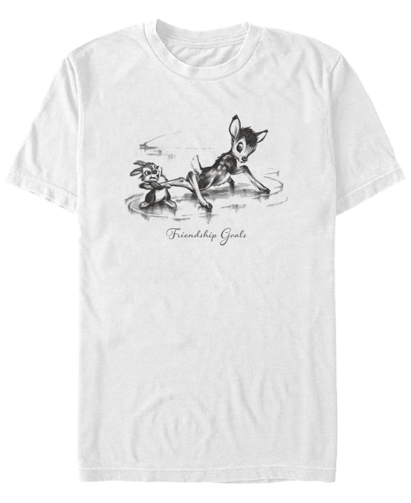 Мужская футболка Fifth Sun Bambi Friendship Short Sleeve, цвет: Белый — фото 1