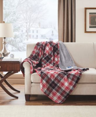 Sleep Philosophy - Oversized Buffalo Check 60" x 70" Electric Plush Throw