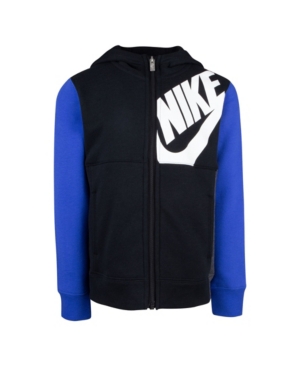 image of Nike Little Boys Lightweight Fleece Full-Zip Hoodie
