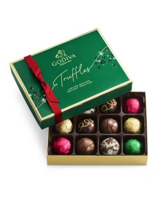 Godiva Holiday Truffle Gift Box, 12 Piece