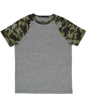 image of Epic Threads Big Boys Short Sleeve Crew Neck Camo Sleeve T-Shirt