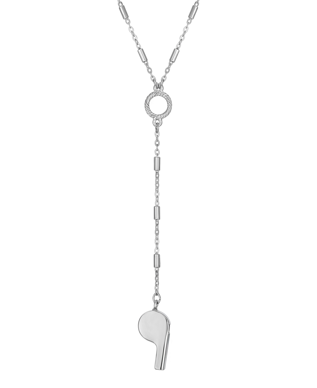 2028 Silver-tone Whistle 18" Y-necklace In Gray