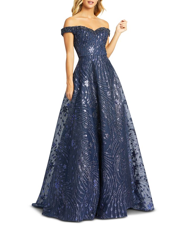 Mac duggal sales off the shoulder