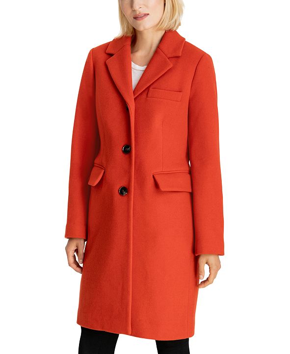 Michael Kors Single-Breasted Walker Coat, Created for Macy's & Reviews ...