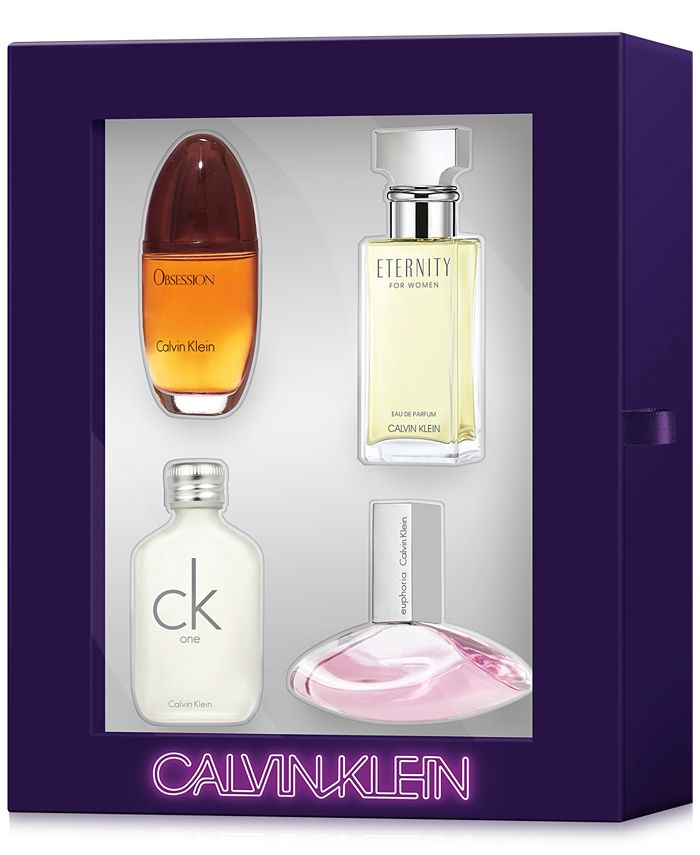Achtervolging amusement Wrijven Calvin Klein 4-Pc. Women's Fragrances Gift Set & Reviews - Perfume - Beauty  - Macy's