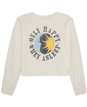 image of Love Tribe Juniors- Only Happy When Asleep Long-Sleeve T-Shirt