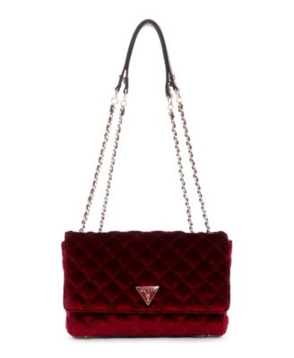 guess velvet bag