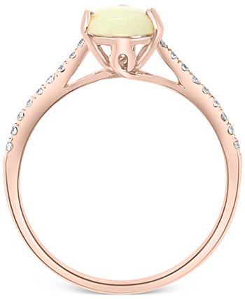 EFFY Collection - Opal (1-1/6 ct. t.w.) & Diamond (1/8 ct. t.w.) Ring in 14k Rose Gold