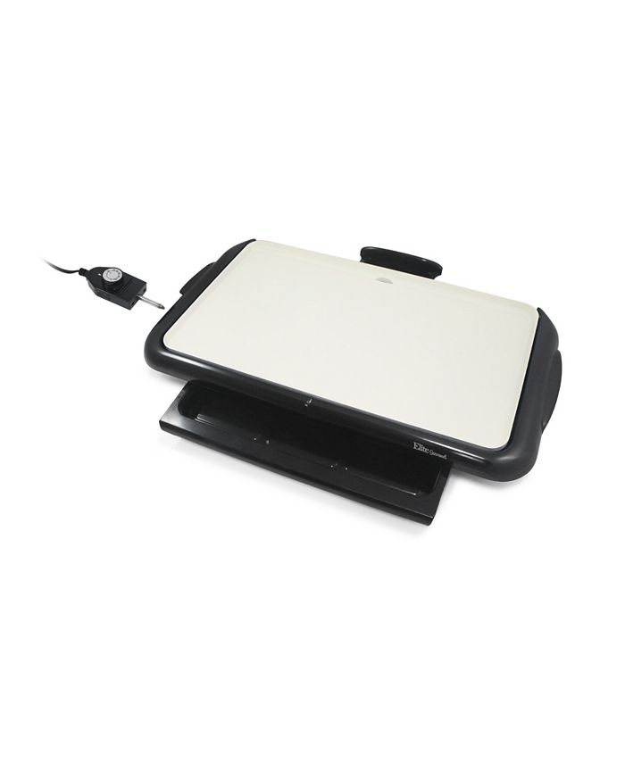 Elite Gourmet Electric 18" Ceramic Griddle with Warming Drawer Macy's
