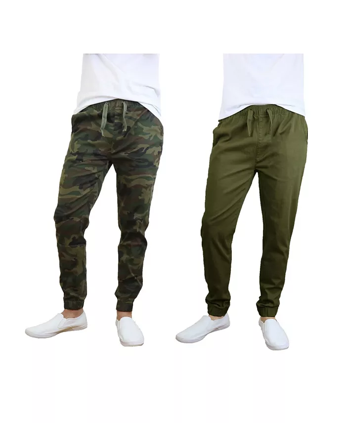 Men's Basic Stretch Twill Joggers, Pack of 2 - thumbnail 9