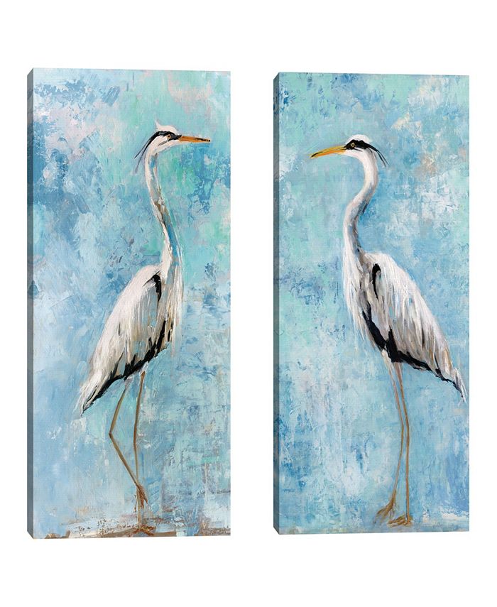 Fine Art Canvas Heron I & Ii Crop By Sally Swatland Set Of Canvas Art 