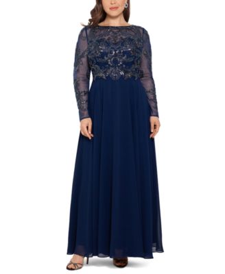 macys gowns blue