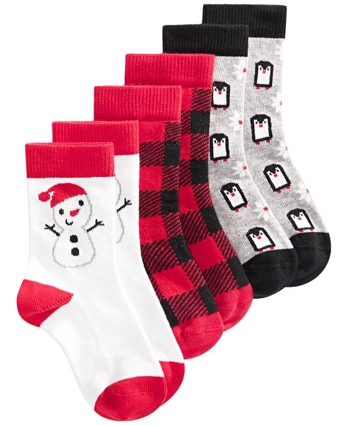 First Impressions Baby Boys 3Pack Holiday Socks, Created for Macy's