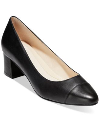 cole haan block heel pump