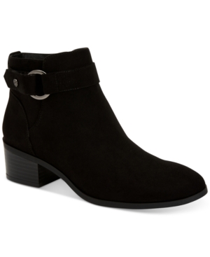 image of Giani Bernini Putneyy Memory Foam Block-Heel Booties, Created for Macy-s Women-s Shoes