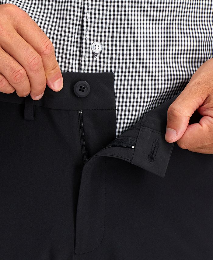 Haggar Men's The Active Series Uptown SlimFit Solid Dress Pants Macy's