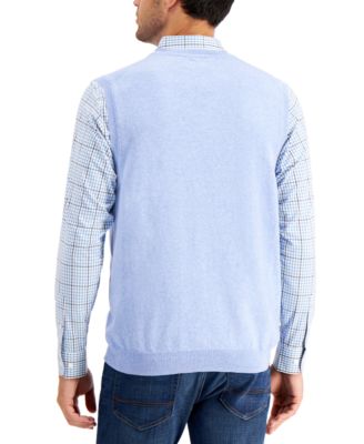 Men's Solid V-Neck Sweater Vest