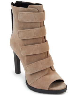 dkny peep toe booties